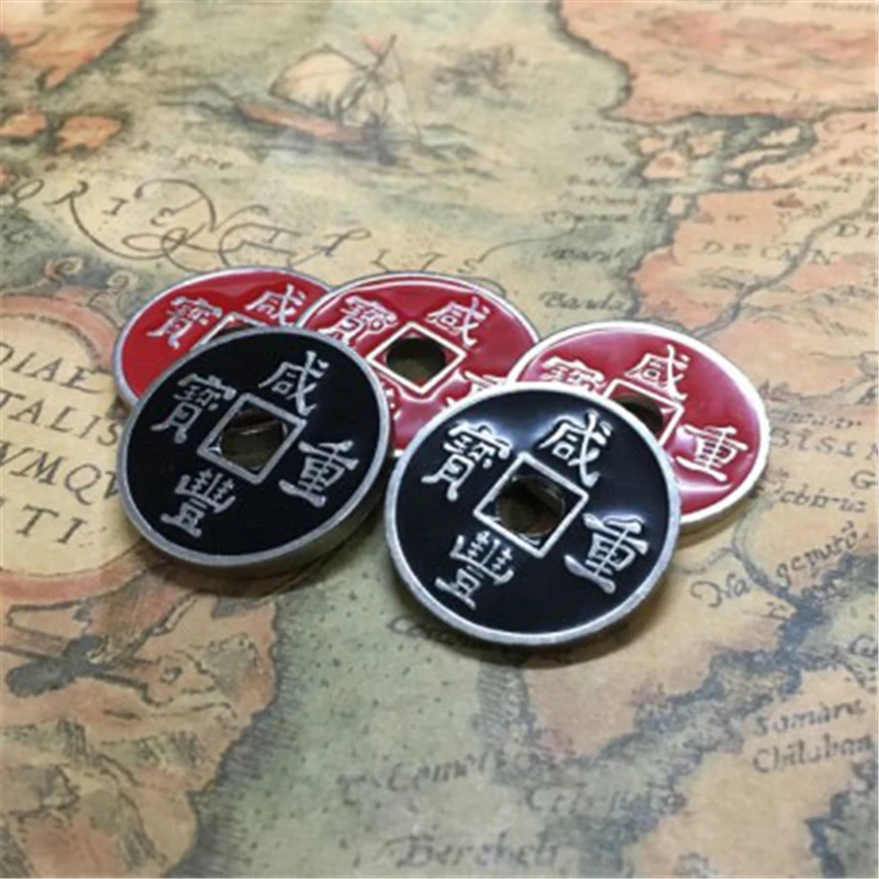 The Hopping Traditional Chinese coins - Magic Tricks Close Up,Professional Coin Magic Props,Illusion,Fun,Magician Coin Jumping