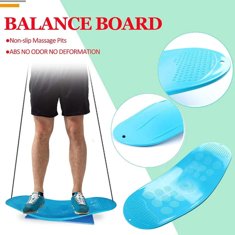 ABS Twisting Fitness Balance Board Yoga Gym Workout Training For Full Body Workout Board Abdominal Leg Wobble Balance Boards