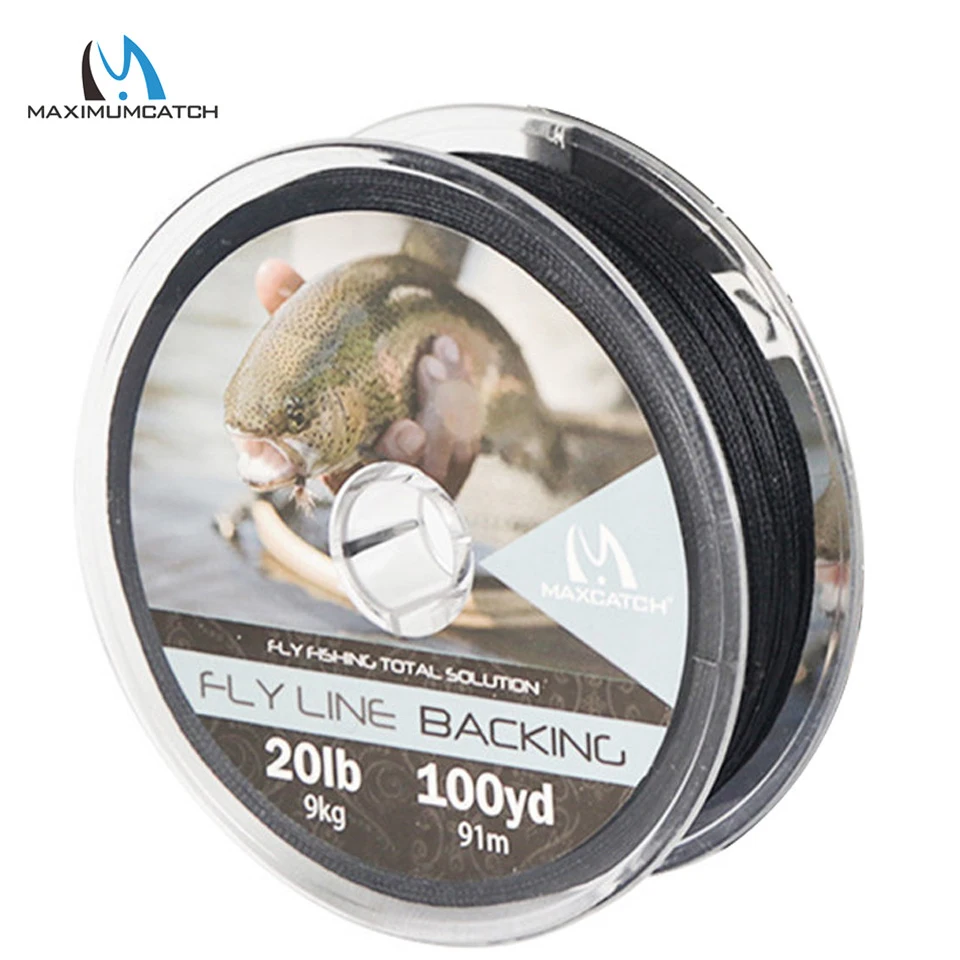 Maximumcatch Backing Fly Line 100/300 Yards 20/30LB Mehrfarbige Backing Line Geflochtene Fliegenfischschnur