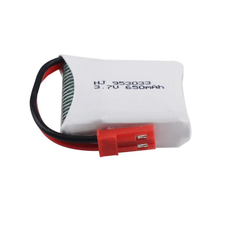 3.7V 650mAh Lipo Battery JST Plug Connector 953033 for X8TW Q9 RC Folding Quadcopter Drone Frame Kit Spare Parts