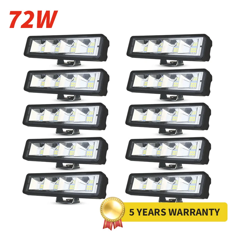 

Car Work Light LED Spot Flood Beam 3030 SMD DC 12V 24 Volts 72 Watts Emergency Spotlight for Truck for Focos 4x4 4WD SUV