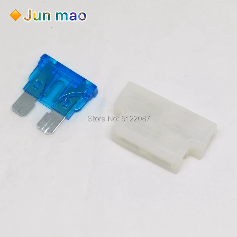 5sets Auto Standard Middle Fuse Holder + Car Boat Truck ATC ATO Blade Fuse 3A 5A 10A 15A 20A 25A 30A 35A 40A AMP Auto Fuse Hot