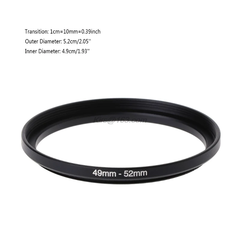 49mm To 52mm Metal Step Up Rings Lens Adapter Filter Camera Tool Accessories New
