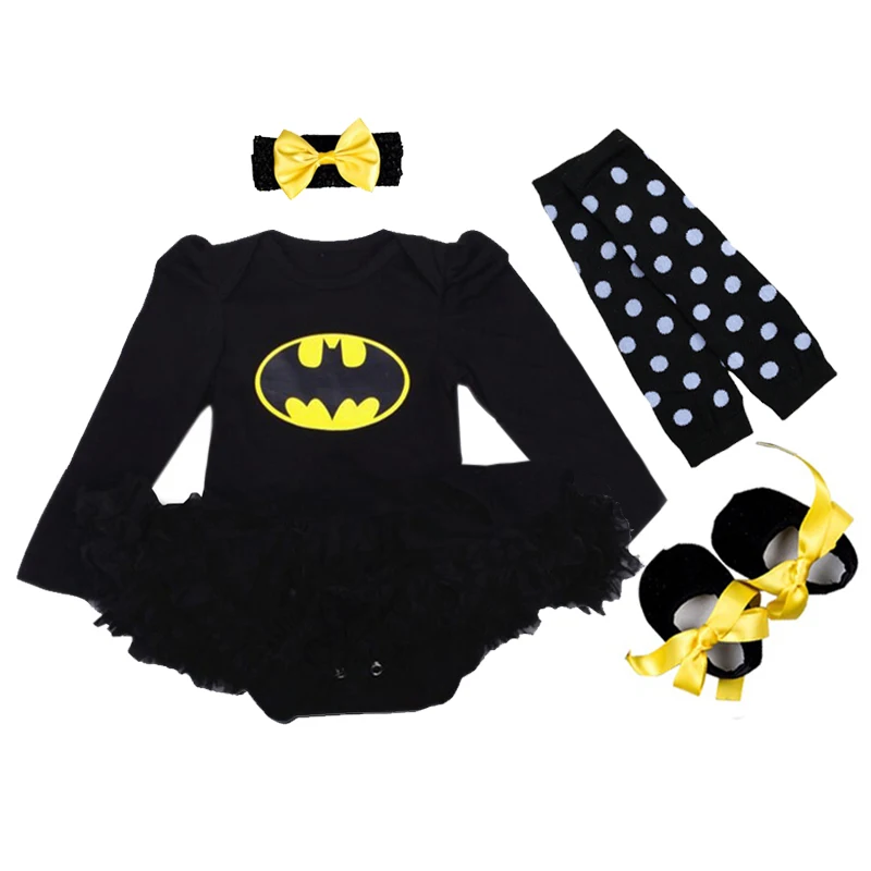 Newborn Cartoon Clothes Baby Girls Clothing Set My First Birthday Baby Clothes Set Ruffle Tutu Dress New Born Baby Clothing