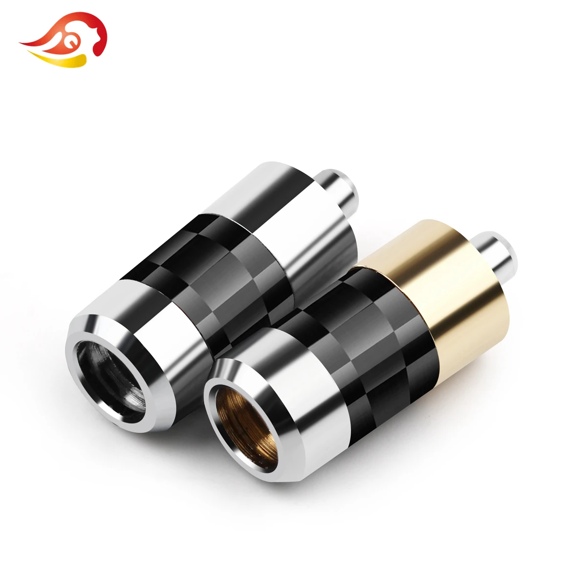 QYFANG Rhodium Plated Beryllium Copper Earphone Plug Carbon Fiber MMCX Pin Audio Jack Wire Connector For SE846 535 A2 Headphone