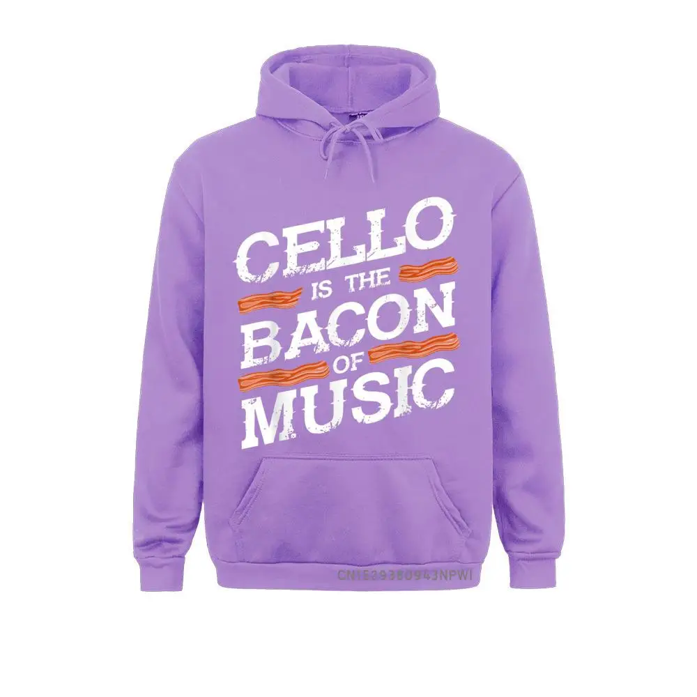 Cellist Gift Musical Instrument Cello Is The Bacon Of Music Pullover Hoodies Hip Hop Boy Sweatshirts Preppy Style