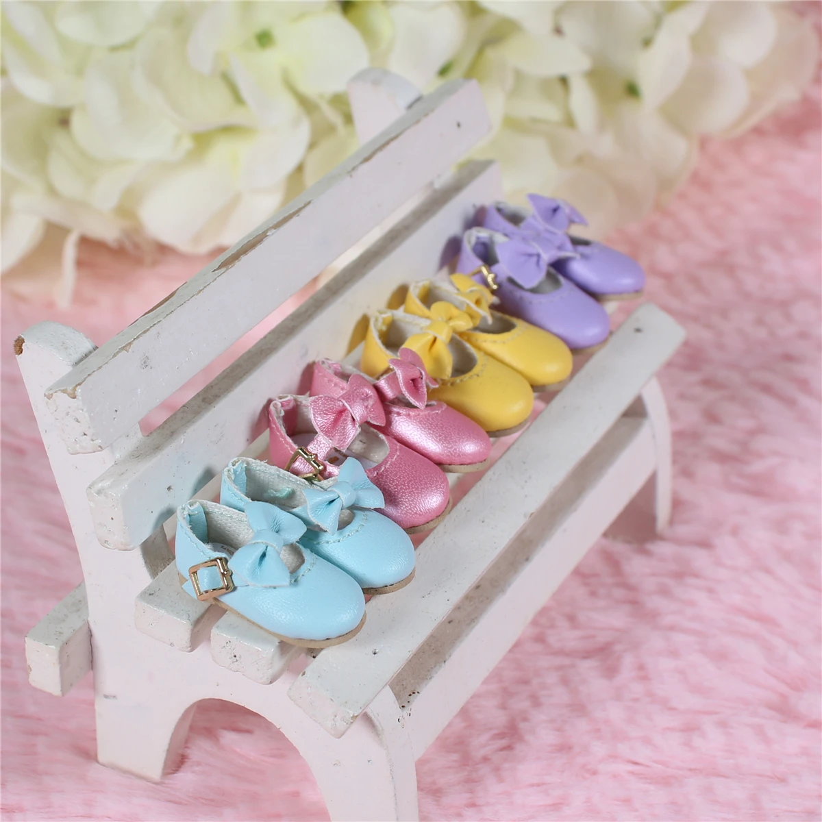 ICY DBS Blyth doll joint body bow shoes Macaron colors Vintage Neo BJD