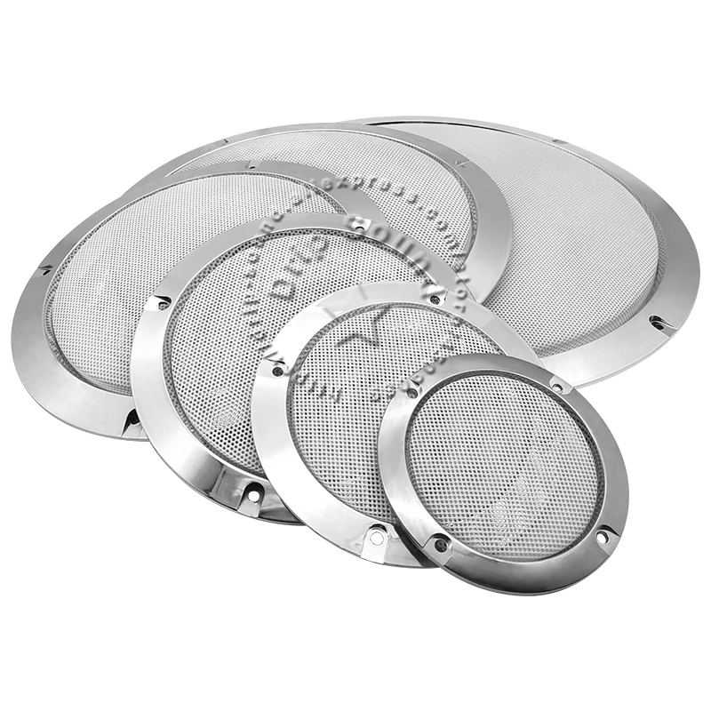 สำหรับ2 "/3"/4 "/5"/6.5 "/8"/10 "Grill Speaker ฝาครอบ Hige-รถ Home Audio Conversion สุทธิตกแต่งวงกลมป้องกันตาข่ายโลหะ