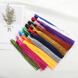 10 pz 12cm Mix nappe cotone seta nappe orecchini ciondolo fascino nappe di raso per gioielli fai da te che fanno risultati borsa da donna fai da te