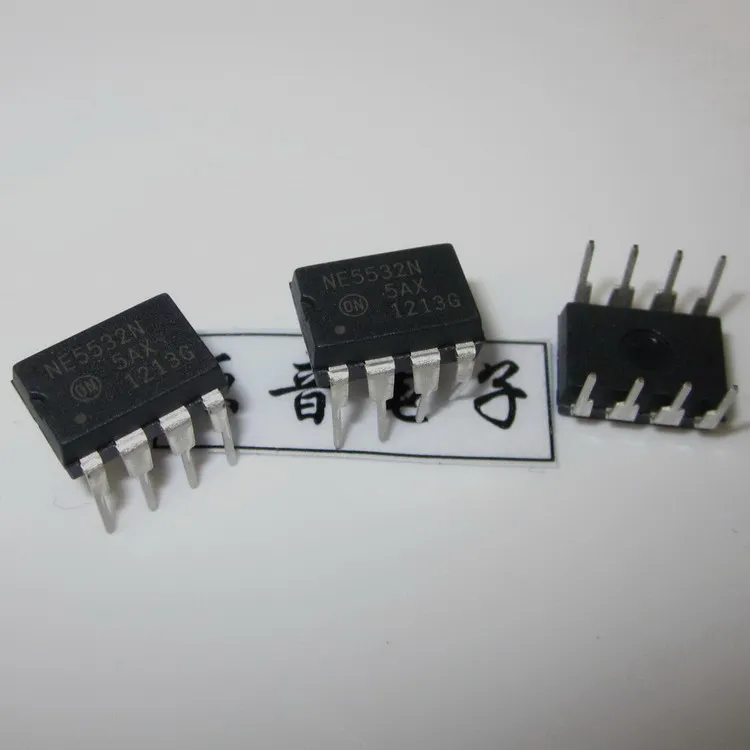 4pcs/10pcs New original ON NE5532N line dual operational amplifier ON (ON) low noise DIP-8 free shipping