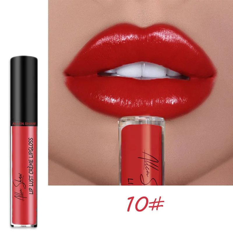 12 Colors Sexy Women Cream Texture Lipstick Waterproof Long Lasting Moist Lip Gloss Vivid Colorful Lipgloss Women Makeup