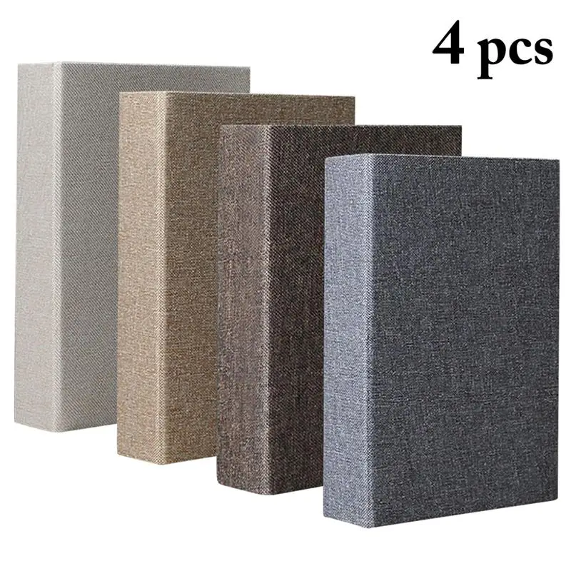 

4pcs Creative Decorative Book Fashion False Book Fake Book Table Ornament For Study Room Home Decor Supplies