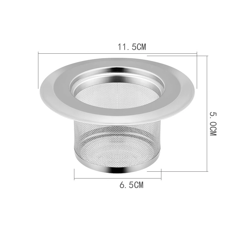 Kuchenne sitko do zlewu otwory spustowe filtr pułapka ze stali nierdzewnej z drobnymi oczkami pozostałości żywności wyłapywacz włosów ekran odpływu