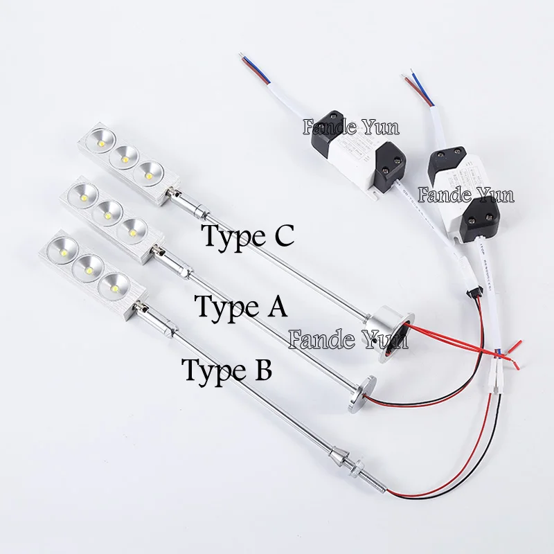 Światło ekspozycyjne Led 1W 2W 3W AC85-265V regulowane reflektory wystawowe DC12V Led Mini świetlny wyświetlacz z biżuterią do sklepu diamentowego