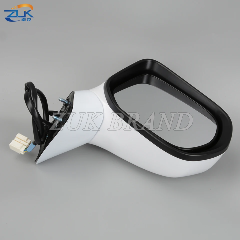 ZUK Outer Side Rearview Mirror Assy For HONDA CIVIC FA1 FD1 FD2 2006 2007 2008 2009 2010 2011 5-PINS LED 7-PINS Electric Folding