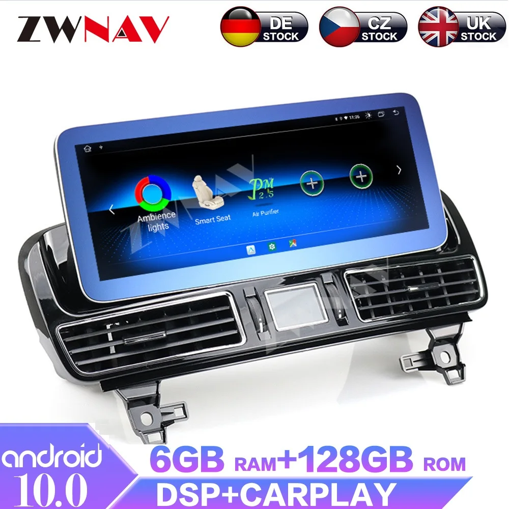 Qualcomm 8Core Android 10 Car Radio GPS Navi Stereo Multimedia Head Unit For Benz GLE GLS W166 W167 C292 2016 2017 2018 Auto128G