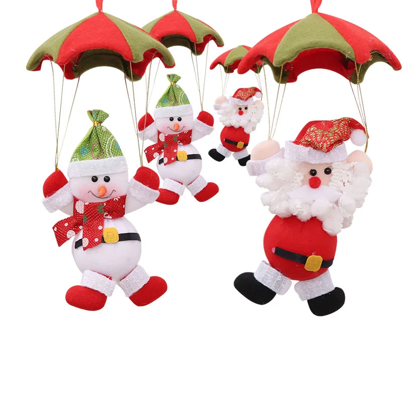 Christmas Ornaments Skydiving Santa Claus Doll Christmas Home Mall Store Hanging Ornament Craft Gifts Christmas Decorations