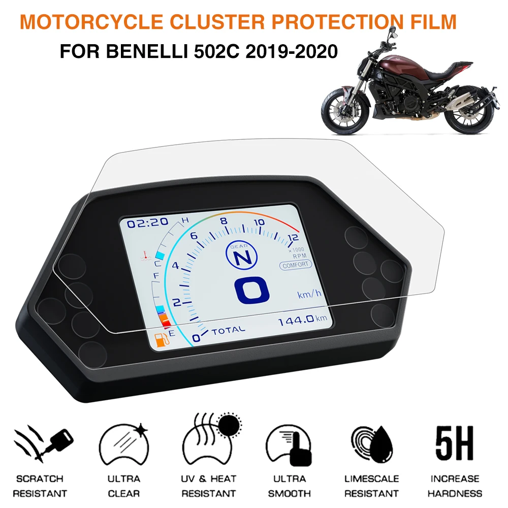 Motorcycle Cluster Scratch Protection Film Screen Protector Speedometer For Benelli 502C 502 C BJ500-6A 2019 2020 Accessories