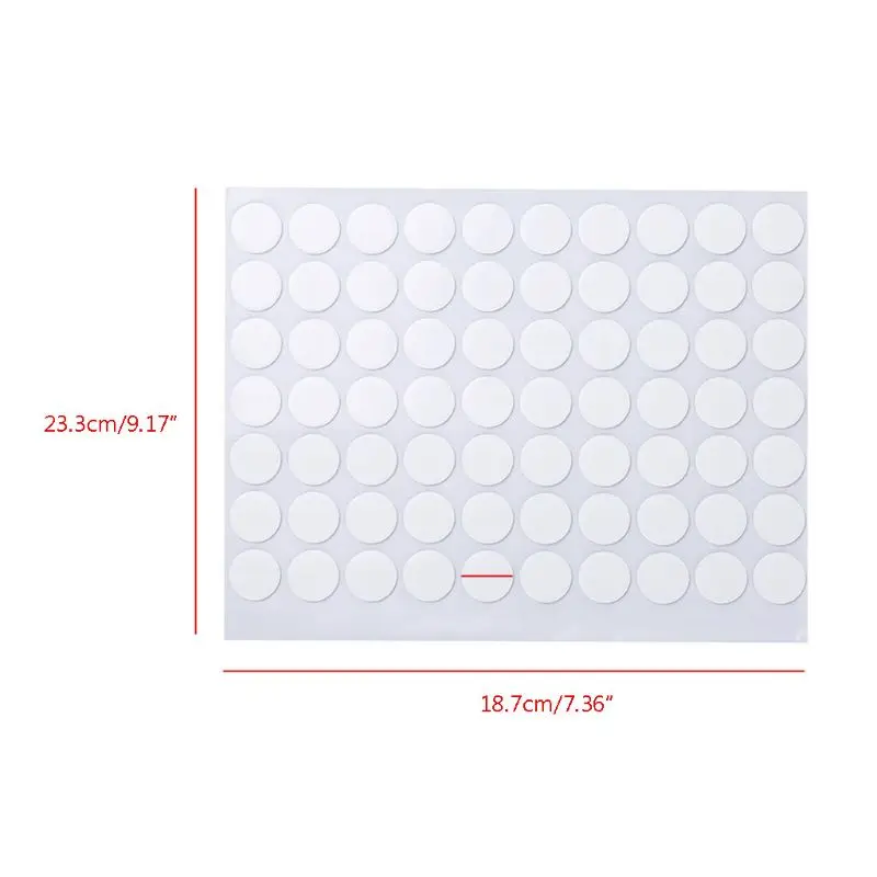 70Pcs Đa Năng Vòng Miếng Dán Dẻo Silicone 2 Mặt Dính Chắc Chấm Bi Tự Dính Chấm Bi Dán Thủ Công DIY 20Mm