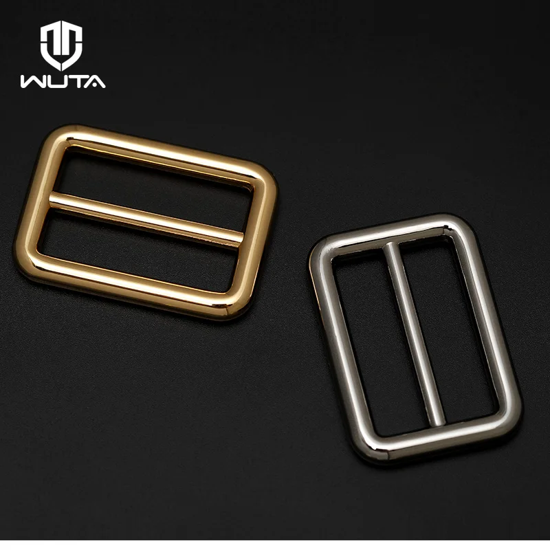 WUTA High Quality Thick Metal Tri-Glide Buckle 3 Bar Slider Rectangle Adjuster Leathercraft Bag Backpack Shoulder Belt Accessory