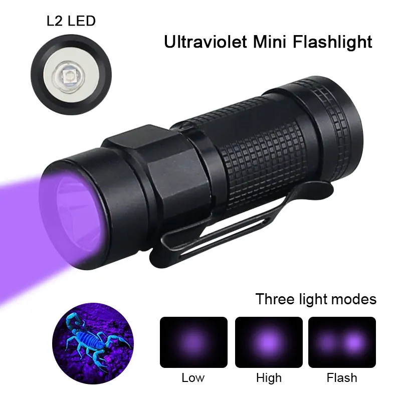 Imagem -03 - Mini Led Edc Tocha Lanterna Usb Recarregável Zoom Lanterna de Pesca Poderosos Modos de Iluminação Camping Lamp Tocha Vermelha e Branca 395nm Modos de Iluminação