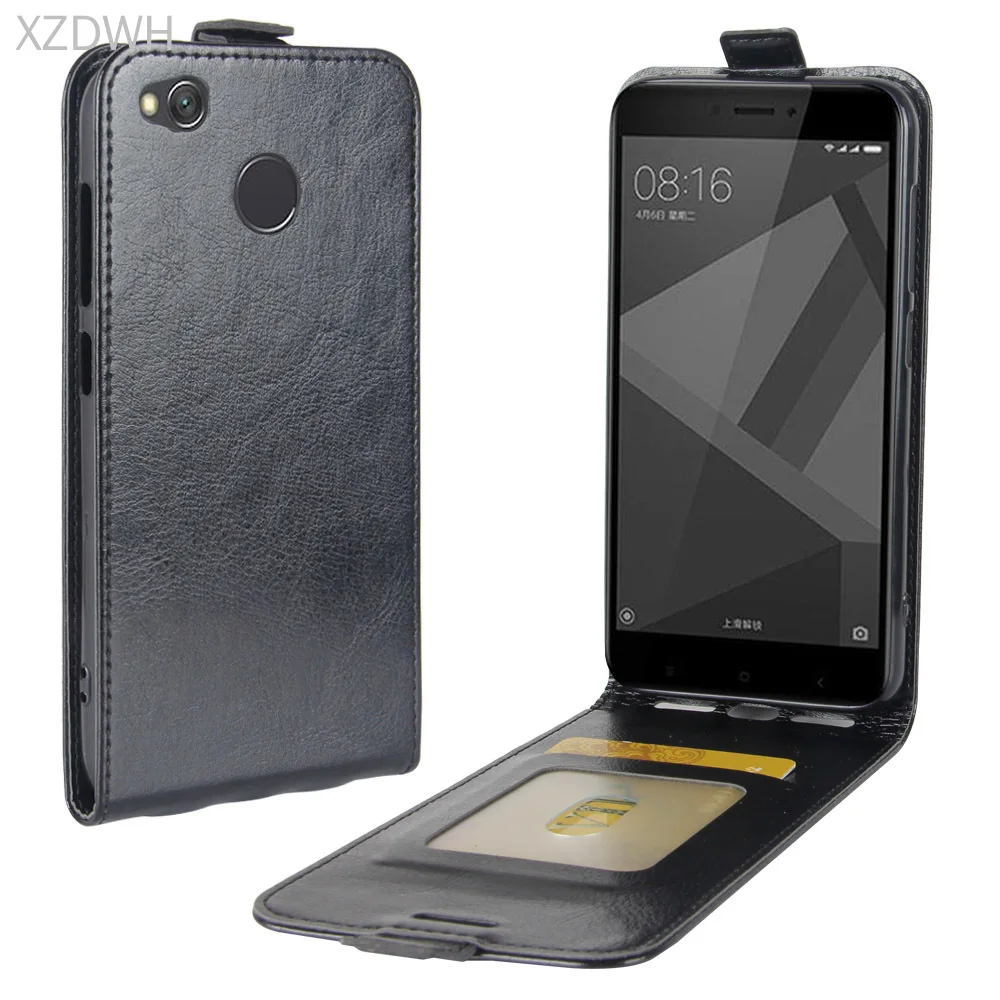 Vertical Leather Flip Case For Xiaomi Redmi 4 Prime For Xiaomi Redmi 4X For Xiaomi Redmi Note 4x For Xiaomi Redmi 5 Plus For Xia