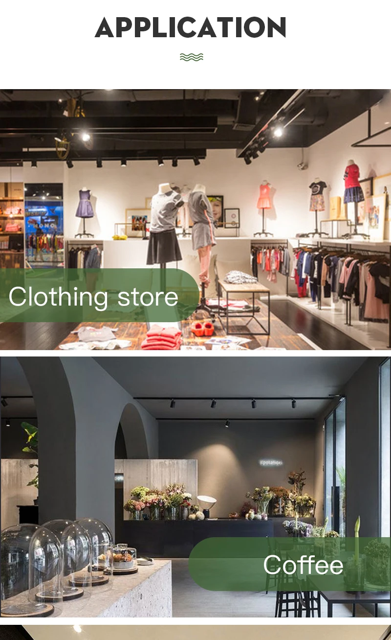 Komplette Sets LED-Schienenstrahler 220V COB Spot LED-Schienenbeleuchtung für Innenräume Küche Wohnzimmer Schienenlampe Deko – Detail 10