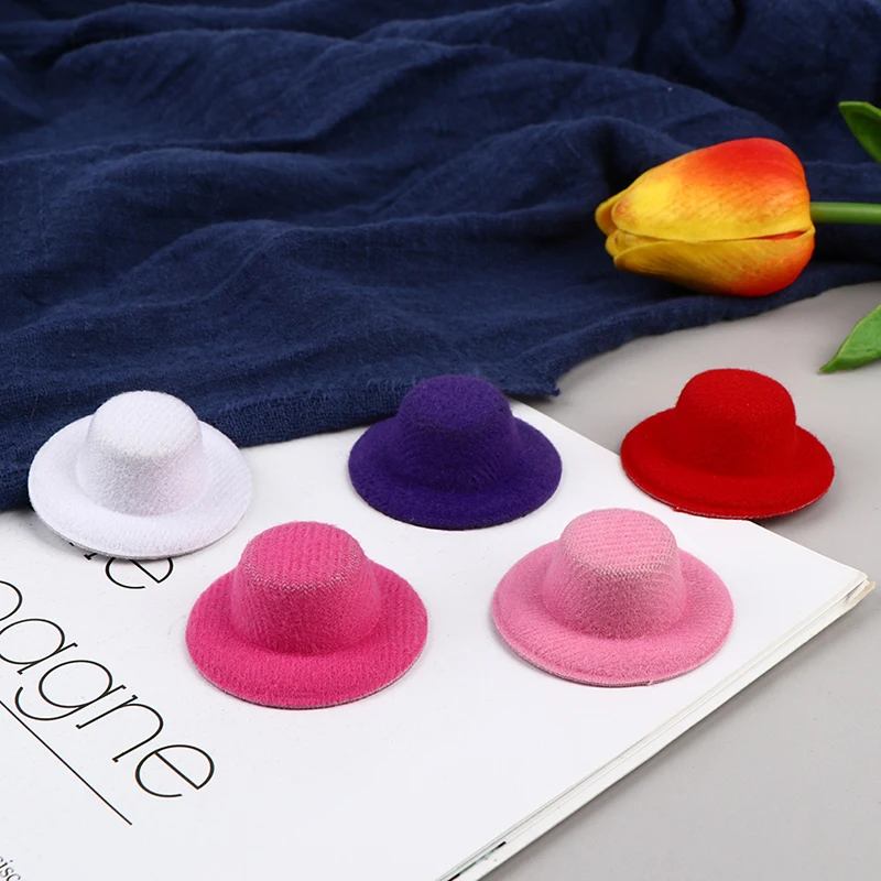 5Pcs 1:12 Doll House Hat Dollhouse Miniature Hat Mini Dolls Hat Dolls House Accessories Doll House Mini Hat