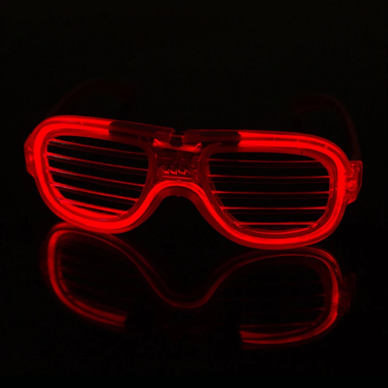 New Led Illuminated Blinds Glasses Bar Prom Party Performance Cheering Props Festival Celebration Active Atmosphere Flash Toy