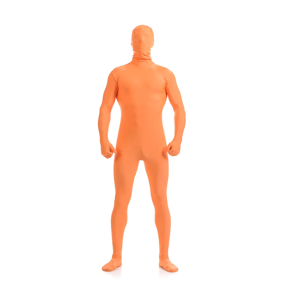 Fantasia zentai, traje de halloween, roupa de corpo inteiro, personalizada para olhos abertos, boca, pode adicionar zíper de virilha, frete grátis