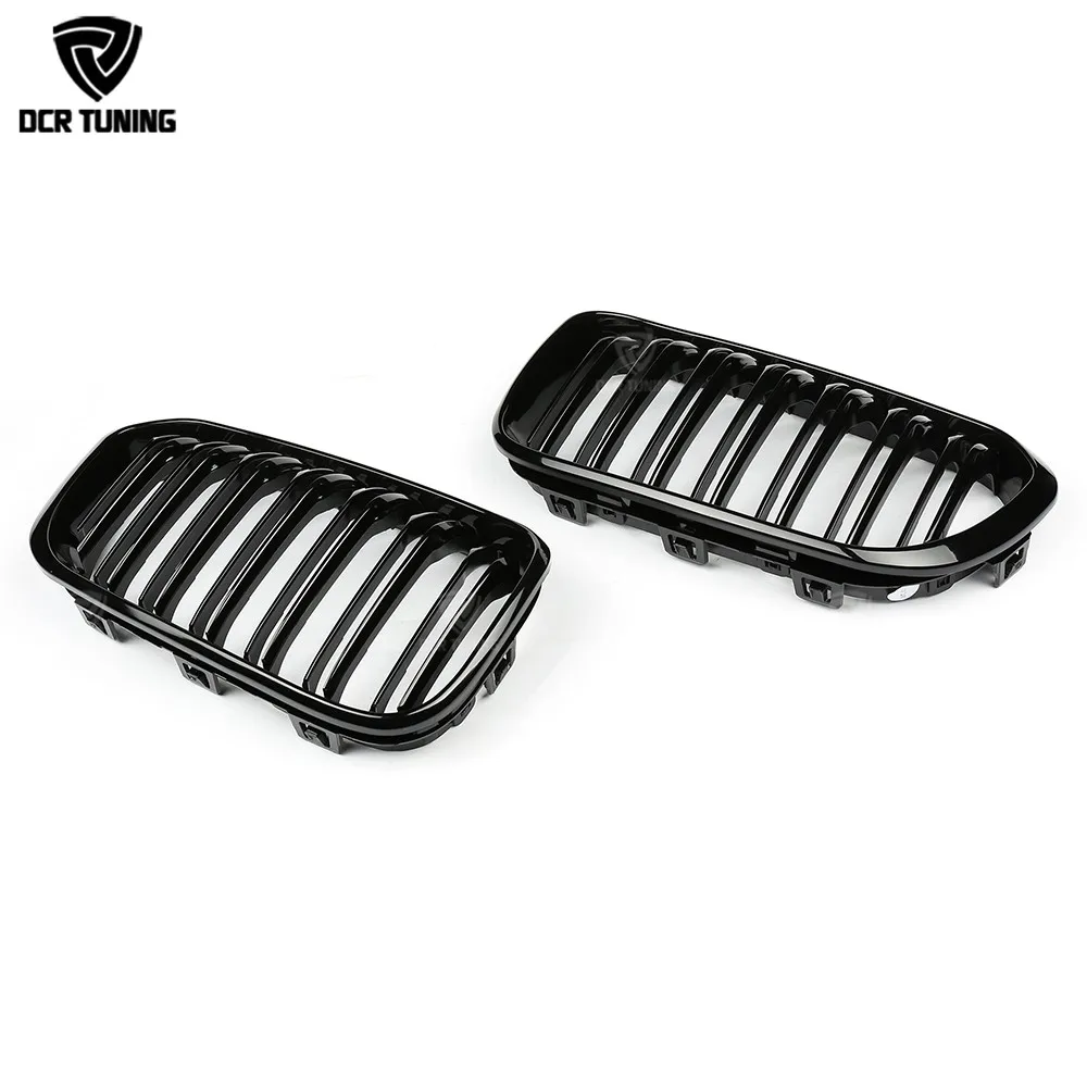 Dual Slats Font grille For BMW 1 Series F20 F21 116i 118i 125i M135i 2015 - UP Plastic Front Grille M Look