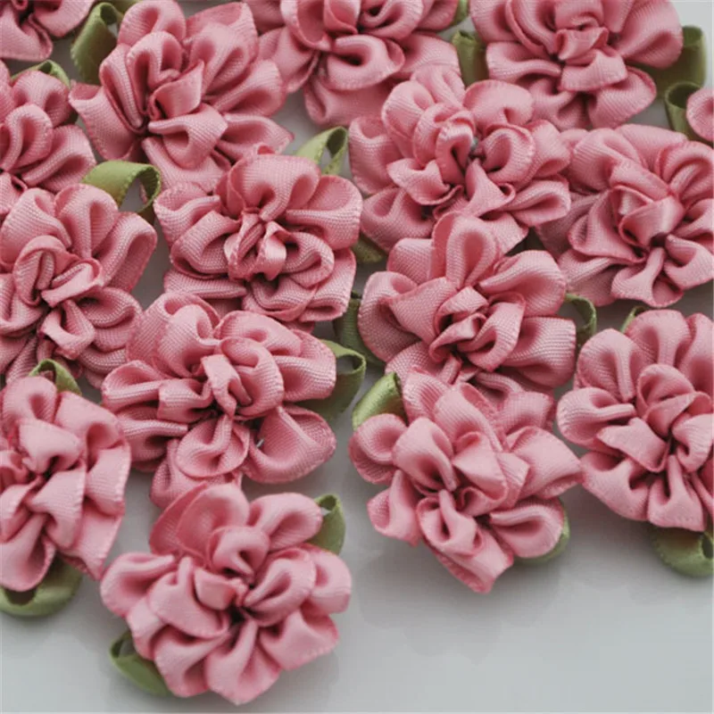 20 pcs  Ribbon Flower carnation Appliques sewing/craft/wedding lots B068 U Pick