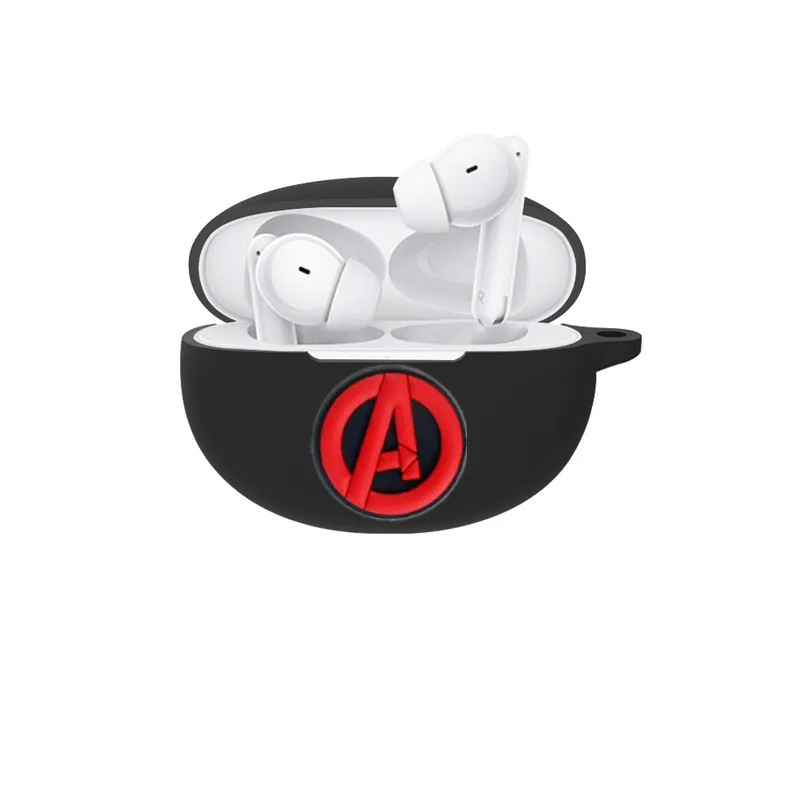 غلاف سماعة أذن من السيليكون الناعم الكرتوني مع خطاف ، سماعة رأس لاسلكية بلوتوث ، غطاء واقي لـ OPPO Enco Free2 2i 3