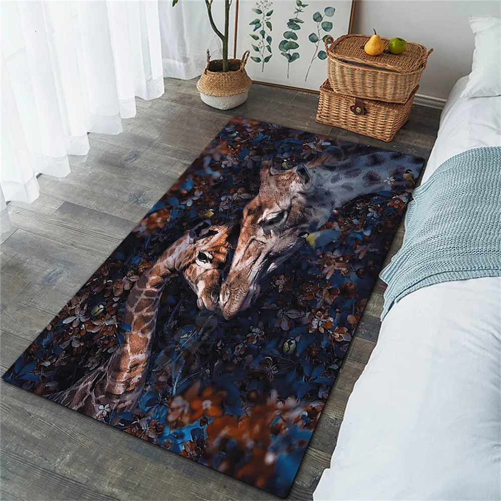 

Giraffe Area Rug 3D Printed Rugs Mat Rugs Anti-slip Large Rug Carpet Home Decoration 02