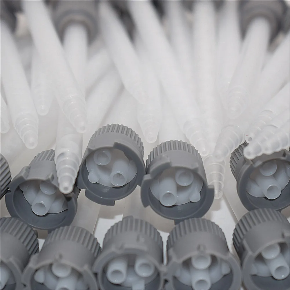 50pcs 1:1 Static Mixing Nozzles Resin AB Glue Mixing Tube 111mm Epoxies Adhesives Mixer Set for Manual Glue Gun Dispenser Tools