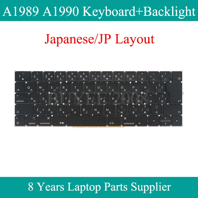 

Original Laptop Japanese Keyboard For Macbook Pro Retina JP Layout A1989 A1990 Keyboard 2018 Year