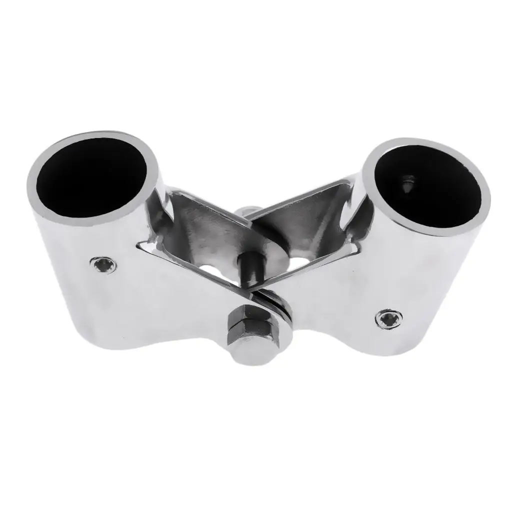 Marine 316 Stainless Steel Boat Rail Fittings Folding Swivel Tube Pipe Connector 20mm/22mm/26mm