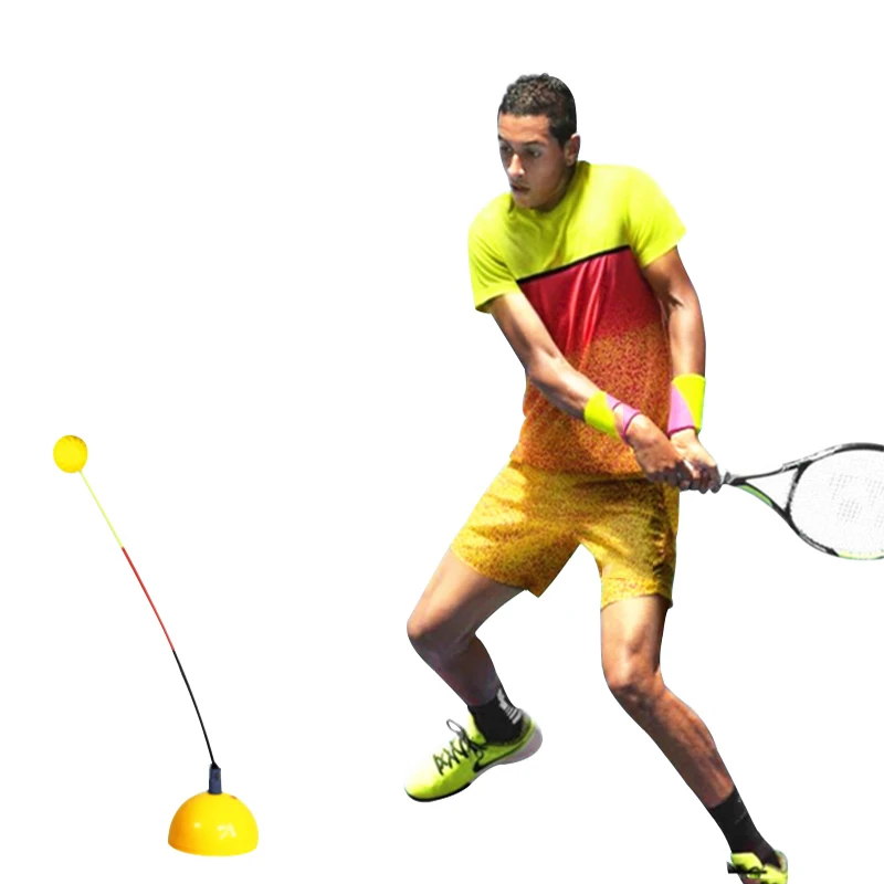 Portable Tennis Training Tool Professional Tennis Trainer Swing Pratice Tennis Ball Machine For Beginners Self-study Accessories