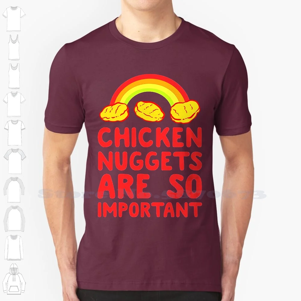 Fashion Men's T Shirts , Chicken Nuggets Are So Important Tee