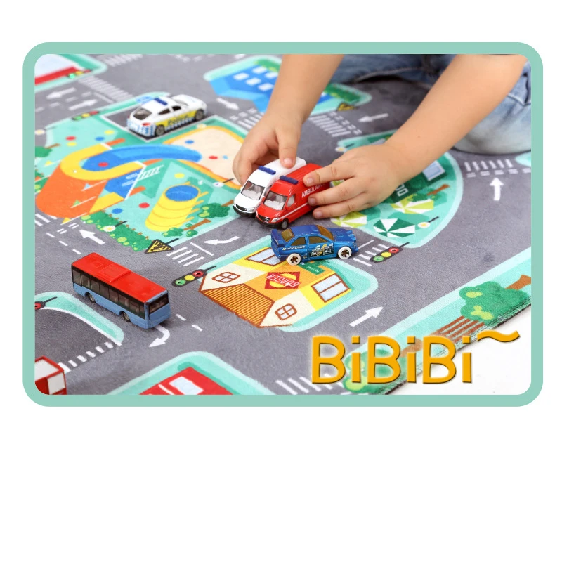 LED Play Carpets for Kids, Road Lighter Rugs, Car Area Rugs, Anti-slip Floor Mat, Home Decor, Super Soft for Rugs, Gift