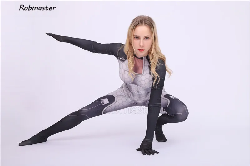 Efekt masowy 3 Miranda Lawson przebranie na karnawał elastyczny spandeks ME1 Halloween Zentai body dziewczyny kobiety kobieta gra Catsuit