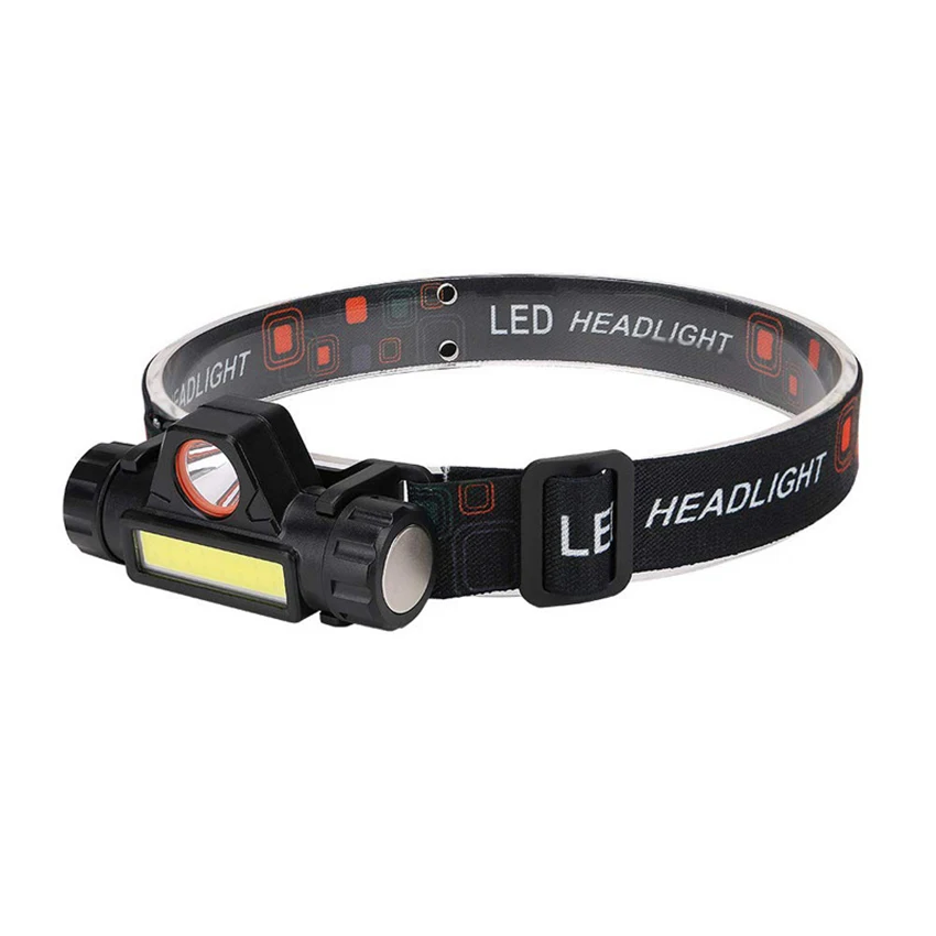 Torcia frontale a LED (batterie incluse), con magnete, attrezzatura per lampada frontale adatta per corsa, campeggio, escursionismo, arrampicata