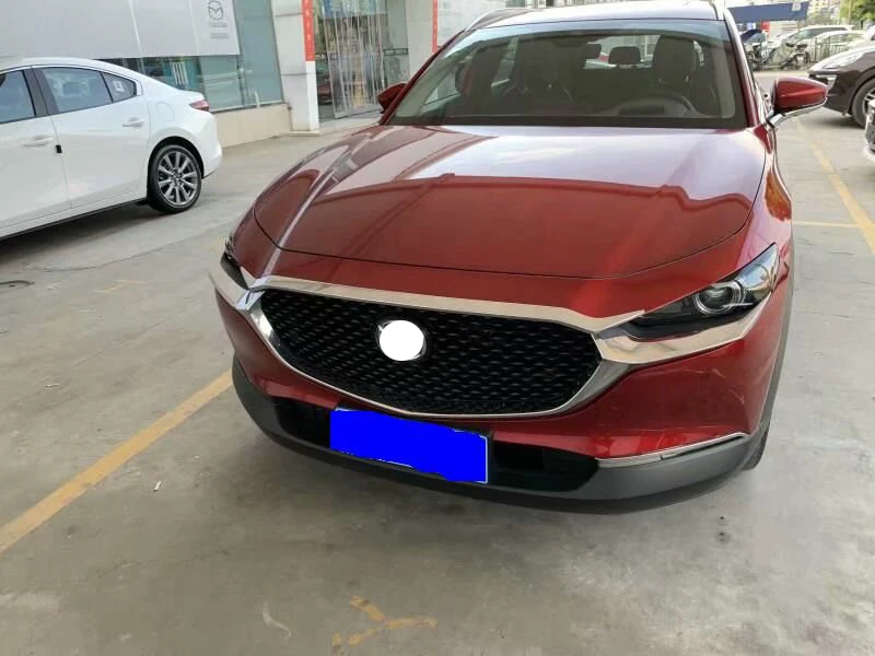 For Mazda CX-30 DM 2019-2021 ABS Chrome Front Hood Bonnet Grill Grille Bumper Lip Mesh Trim Cover Molding Car Styling