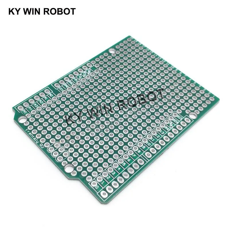 1 sztuk prototypowa płytka drukowana dla Arduino UNO R3 ATMEGA328P płytka tarcza płytka prototypowa Protoshield DIY FR4 2.54mm grubość skoku 1.6mm