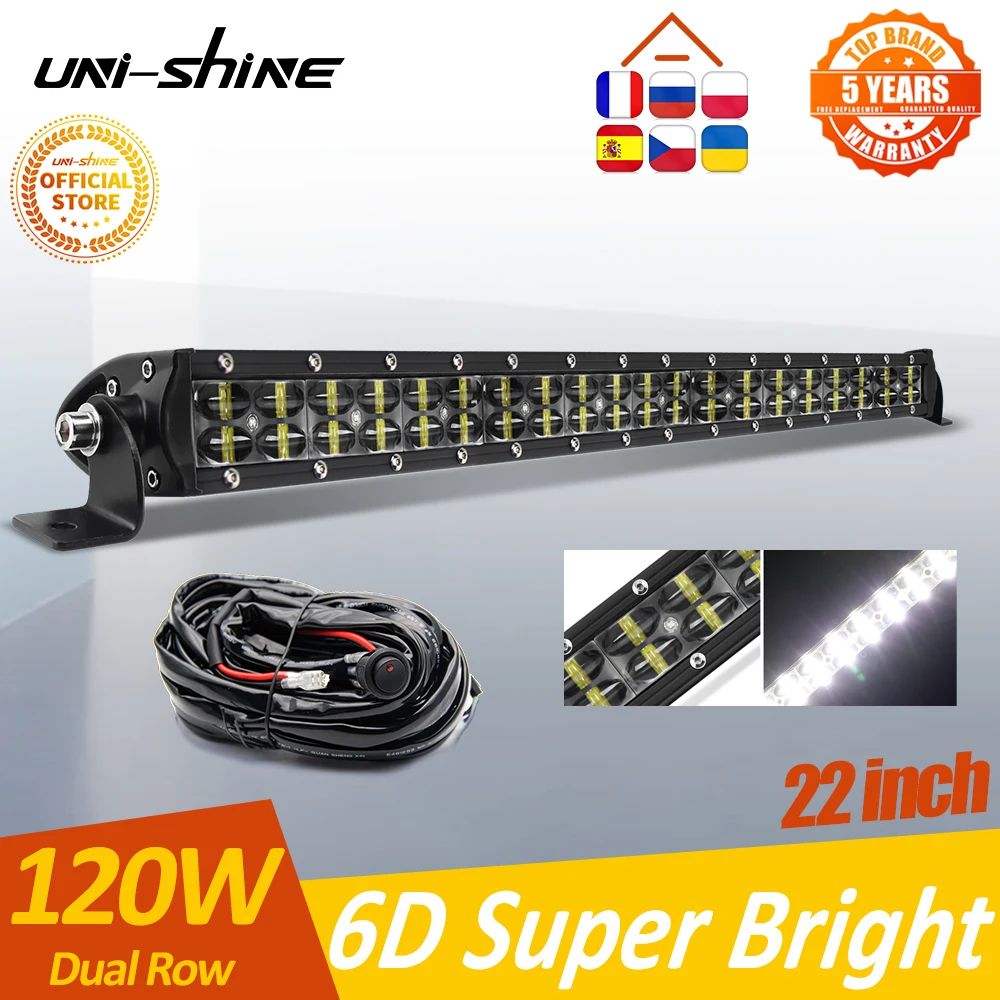 UNI-SHINE 2-Row Combo LED Bar Offroad 8-52