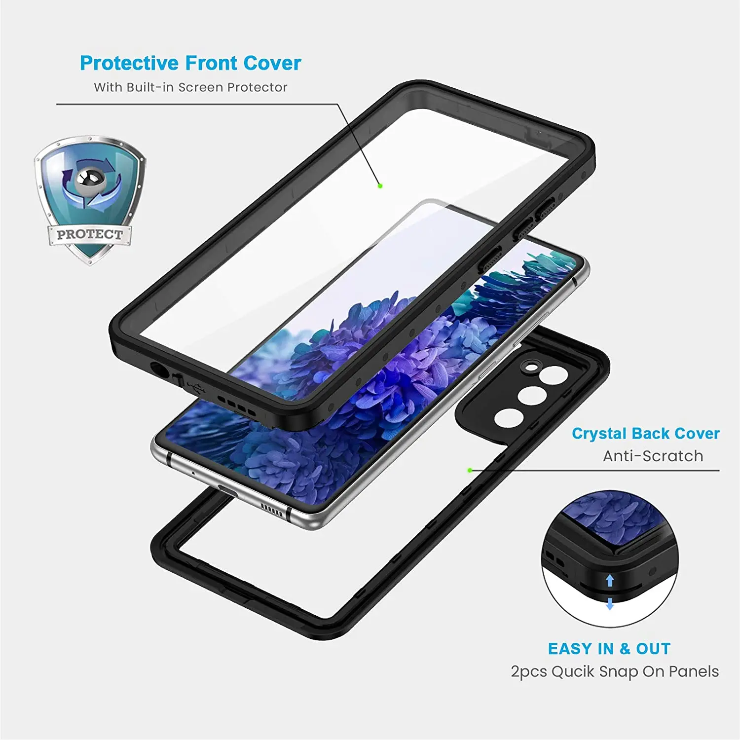 

Shockproof Outdoor Sport Swim Cover Waterproof Case For Samsung Galaxy Note20 S20 S21 Ultra S10 S9 S8 Note10 Plus Note9 8 Cases