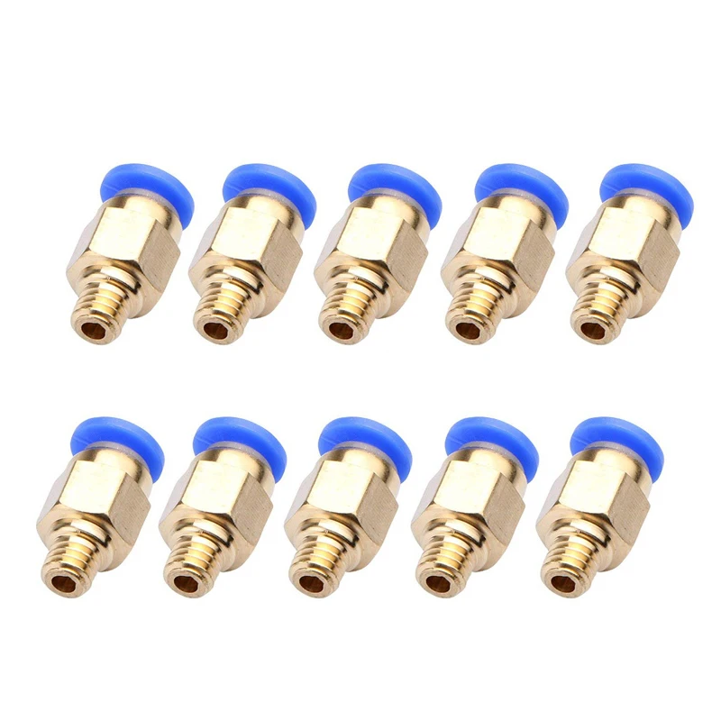 10 Stück/Set PC4-M6 PC4-01 Schnell-Pneumatikanschluss Bowden-Kupplung 3D-Drucker Extruder-Verbinder für 1,75mm 3mm PTFE-Schlauch Luftanschluss I – Detail 3