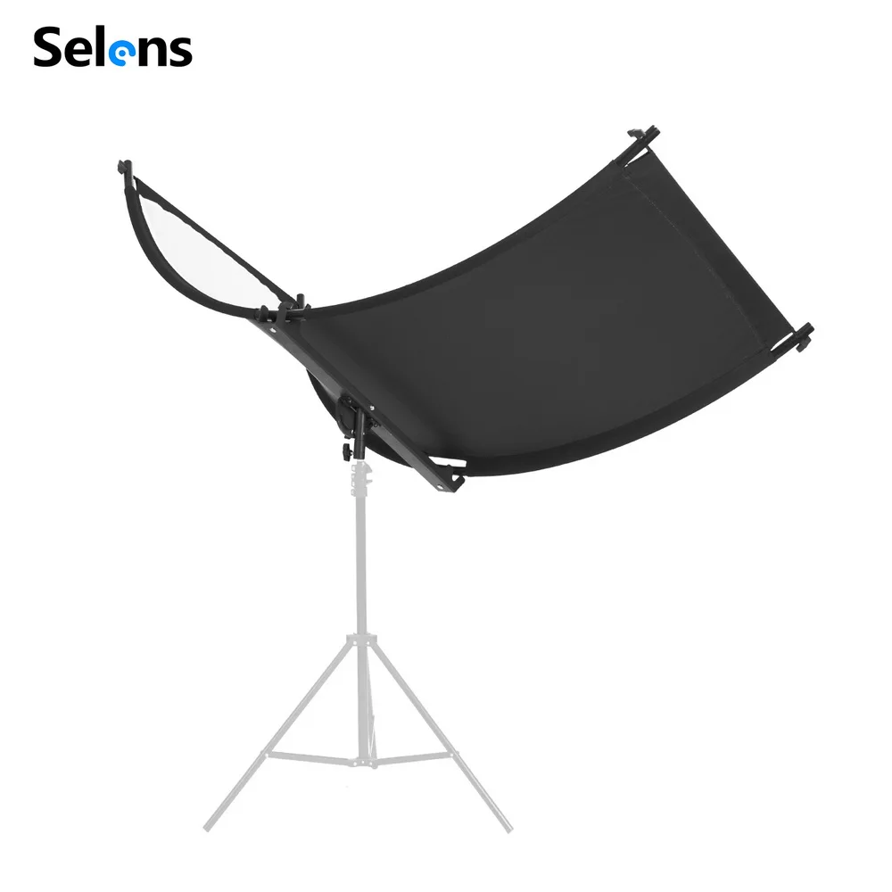 Selens Curved Light Studio U-type Reflector 60x180cm Collapsible Light Reflective Screen for Photography Portrait Accessories