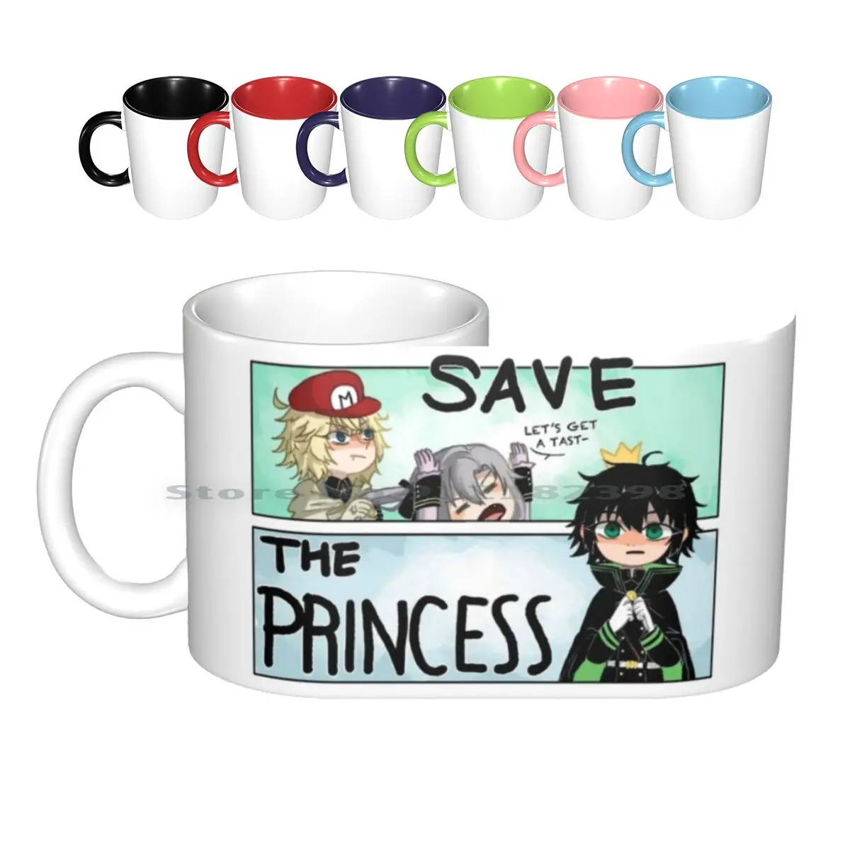 Owari No Seraph : Save The Princess! Ceramic Mugs Coffee Cups Milk Tea Mug Comic Seraph Of The End Owari No Seraph Mika Mikaela