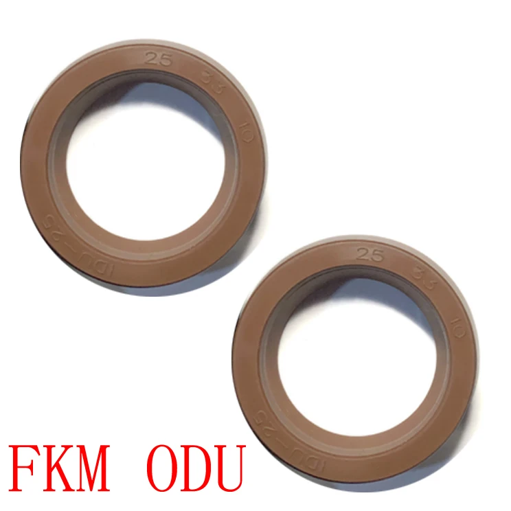 

ODU YXD 140*128*14 140x128x14 145*129*18 145x129x18 Brown Fluoro FKM Hydraulic Piston Rod Grooved U Lip O Ring Gasket Oil Seal